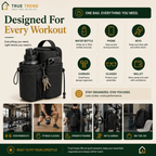 TrueTrend™ Magnetic Gym Storage Bag – Tangle-Free Organization for Water Bottles & Essentials 🎒✨