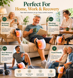 TrueTrend™ Cordless Knee Massager with Soothing Heat & Vibration Therapy