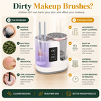 TrueTrend™ AuraCleanse 3-in-1 Automatic Makeup Brush Cleaner & Dryer
