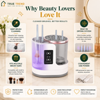 TrueTrend™ AuraCleanse 3-in-1 Automatic Makeup Brush Cleaner & Dryer