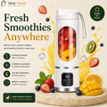 TrueTrend™ Portable Rechargeable Blender – 450ml Personal Smoothie Maker for Home, Office & Travel 🥤✨