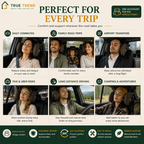 TrueTrend™ 360° Adjustable Car Headrest Pillow – Ergonomic Neck Support for Kids & Adults 🚗✨